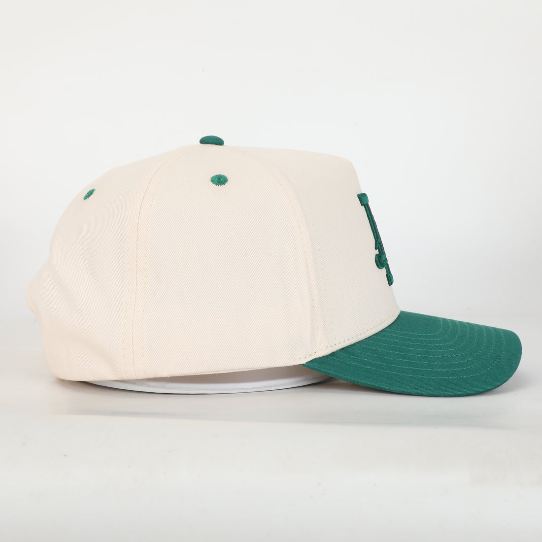 Los Angeles Classic Snapback // Green & Créme